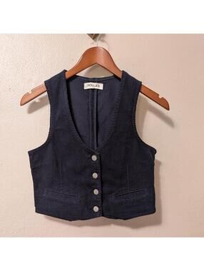 Rolla's Dallas Cord Vest Navy Corduroy Waistcoat NWOT Size S